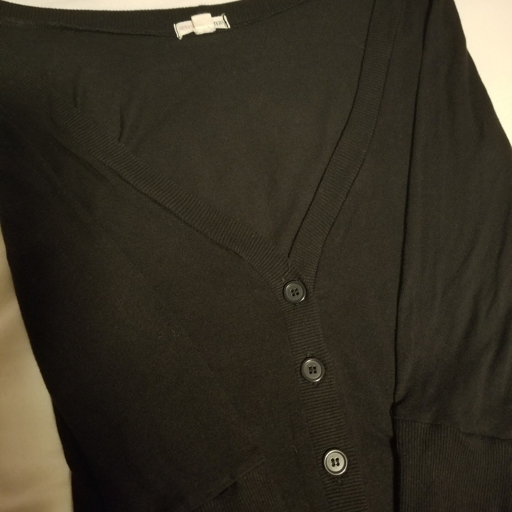 black cardigan